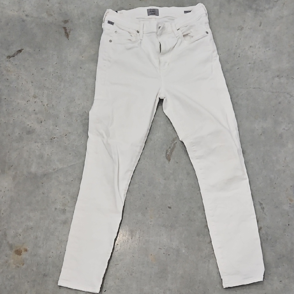 Citizens Of Humanity Crisp White Skinny Jeans